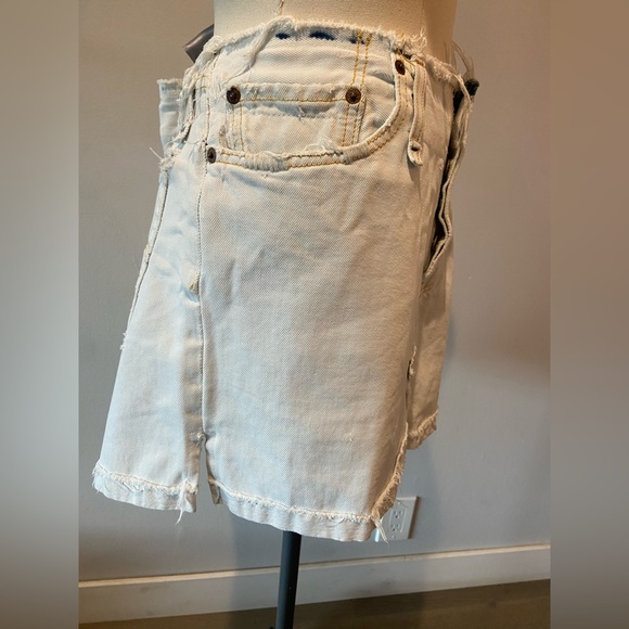 RARE designer reclaimed cotton denim skirt - Picture 4 of 7
